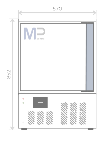 Plano acotado del MP-STAB-95